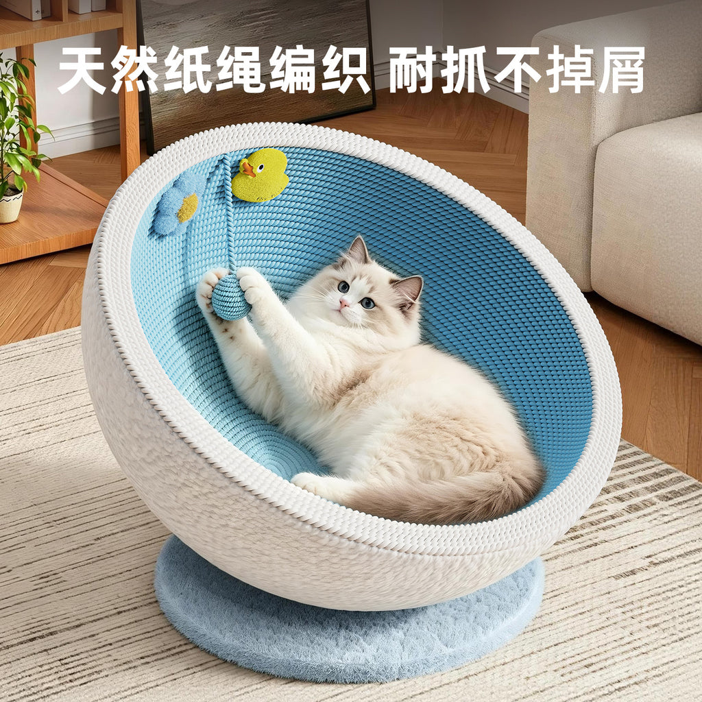 猫 爪とぎ ベッド 肉球型 丸型ボウル 耐摩耗性 削りカスが出ない ソファ保護 可愛いデザイン